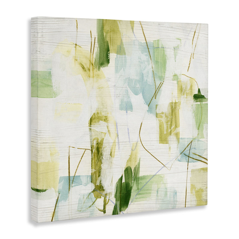 Expressive Muted Abstraction Floater Canvas Wall Art by June Erica Vess, 36" H x 36" W x 1.5" D