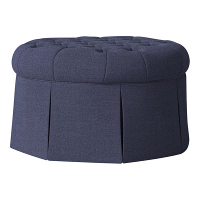 Alma 35" Tufted Round Cocktail Ottoman