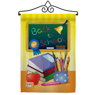 Double Sided 18.5'' H x 13'' W Polyester Graduation Flag Set