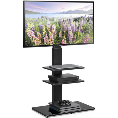 Meuble télé avec 2 tablettes