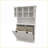 Cabinets with Tilt-Out Laundry Baskets &amp; Adjustable Shelves for Bathroom, Snow White | Minimalist MDF