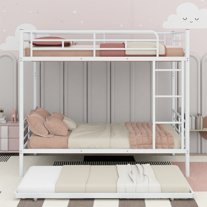 Allorah Full Over Full Standard Bunk Bed with Trundle by Isabelle & Max™, White