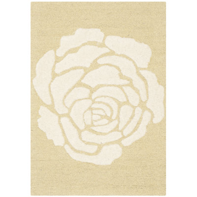 Cannen Hand Tufted Wool Floral Rug