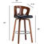 Tabouret de bar pivotant en bois