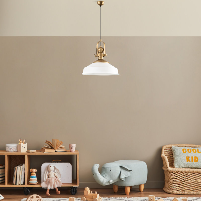 Stylish Adjustable Chandelier, White Metal Body, 16.1 in Diameter x 15.7 in Height | Max 40W E27 Socket | Height Adjustable (17.7 - 51.2 in) | Ideal for Dining Room & Living Spaces, Modern & Elegant Design