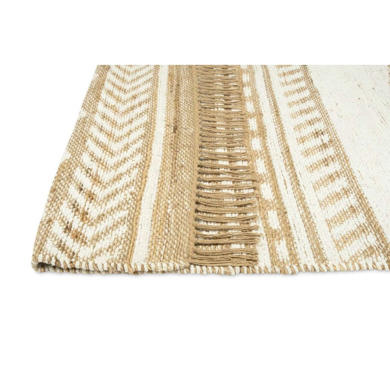 Tapis brun en chenille tissé à la main Cuffy Southwestern, Rectangle 8 pi 10 po x 13 pi