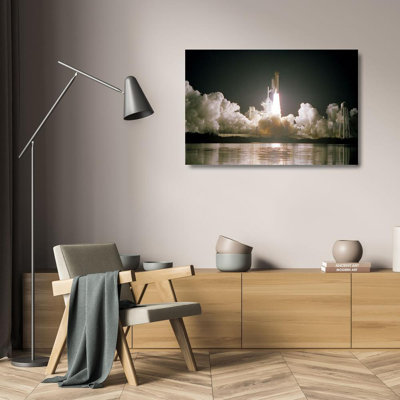 Latitude Run® NASA Gallery Wrapped Canvas Art Titled: The Space Shuttle Discovery Launch 1999