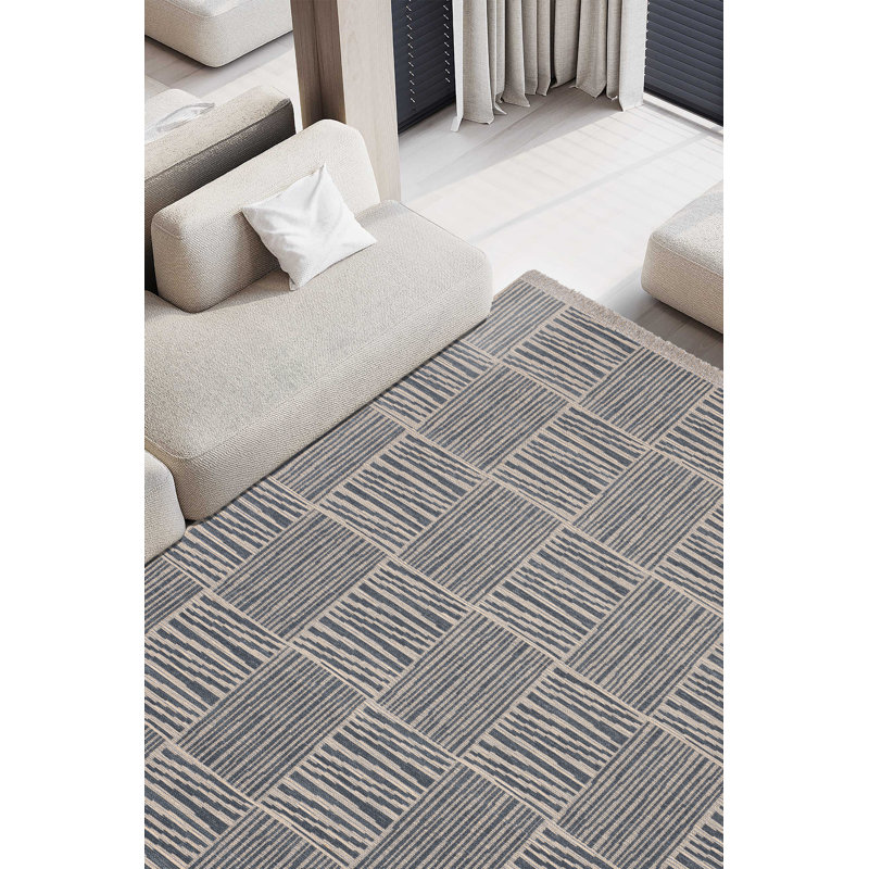 Dainel Striped Indoor Rug, Rectangle 6'7" x 9'7"