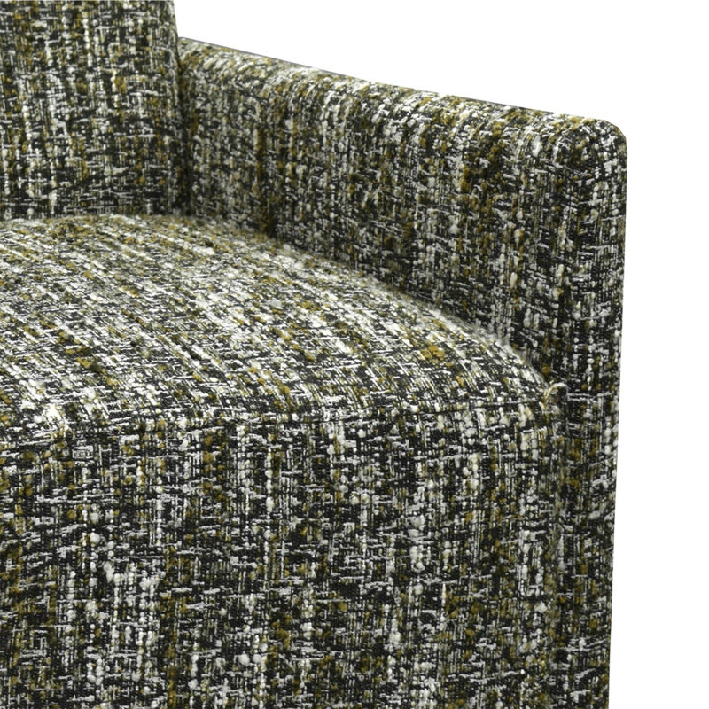 Kenya Upholstered Swivel Club Chair, Vert