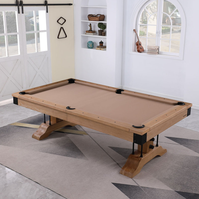 Table de billard Manchester, Chameau, Non, Naturel patiné