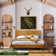 Solid Wood Bed Frame with Headboard Platform Bed, Handcrafted Pattern