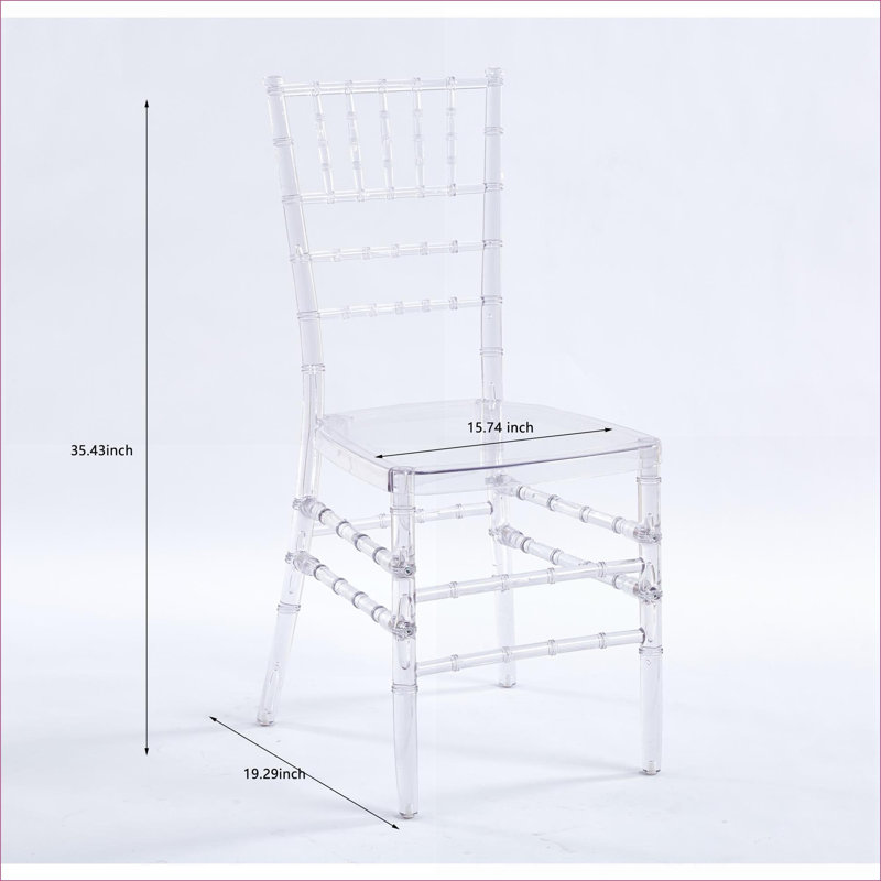 Ensemble de 4 chaises en plastique, chaises de mariage modernes pour adultes, plusieurs couleurs disponibles pour la maison Évènements