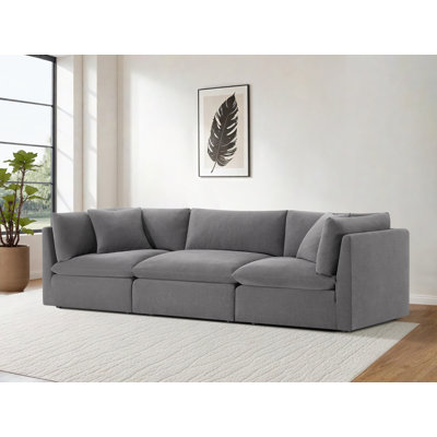 Canapé modulaire rembourré 3 pièces Annabella