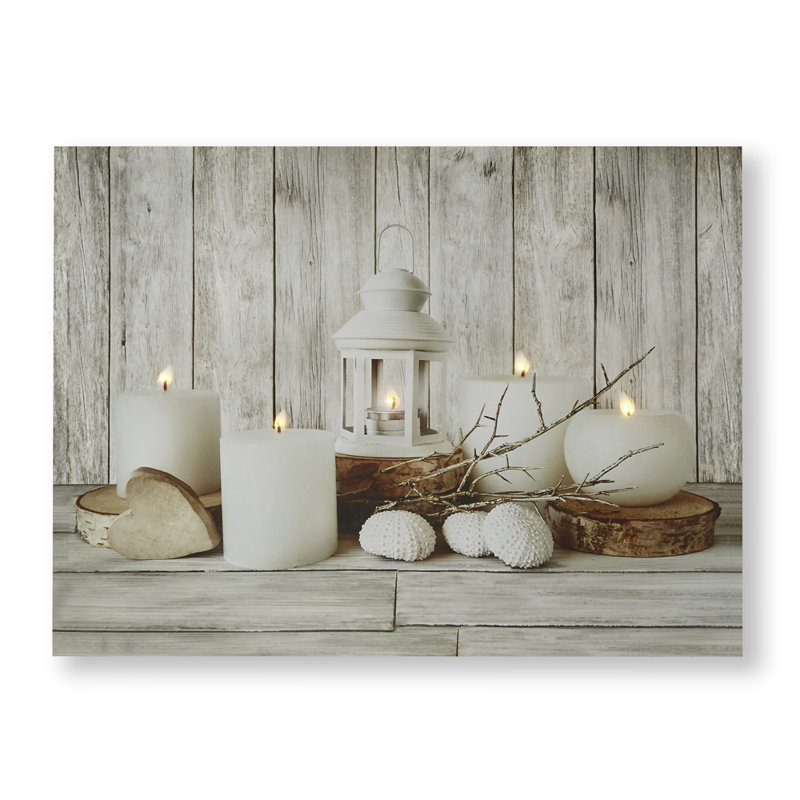 Art for the Home Coastal Treasures LED Printed Canvas