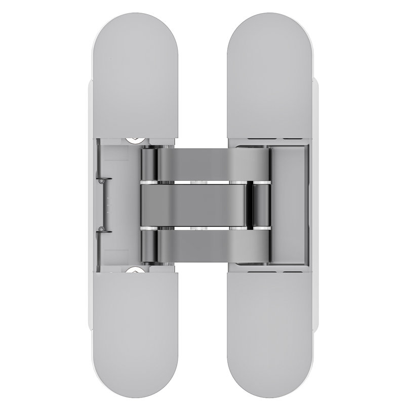 Chrome 3D Adjustable Heavy-Duty Concealed Door Hinge