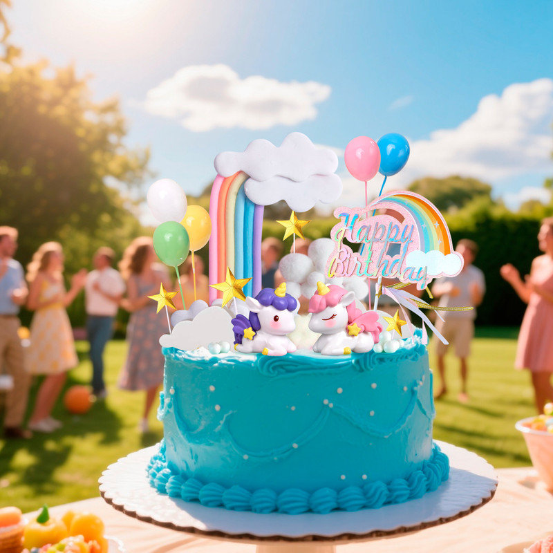 Ensemble de décoration de gâteaux de licorne, 23 pièces