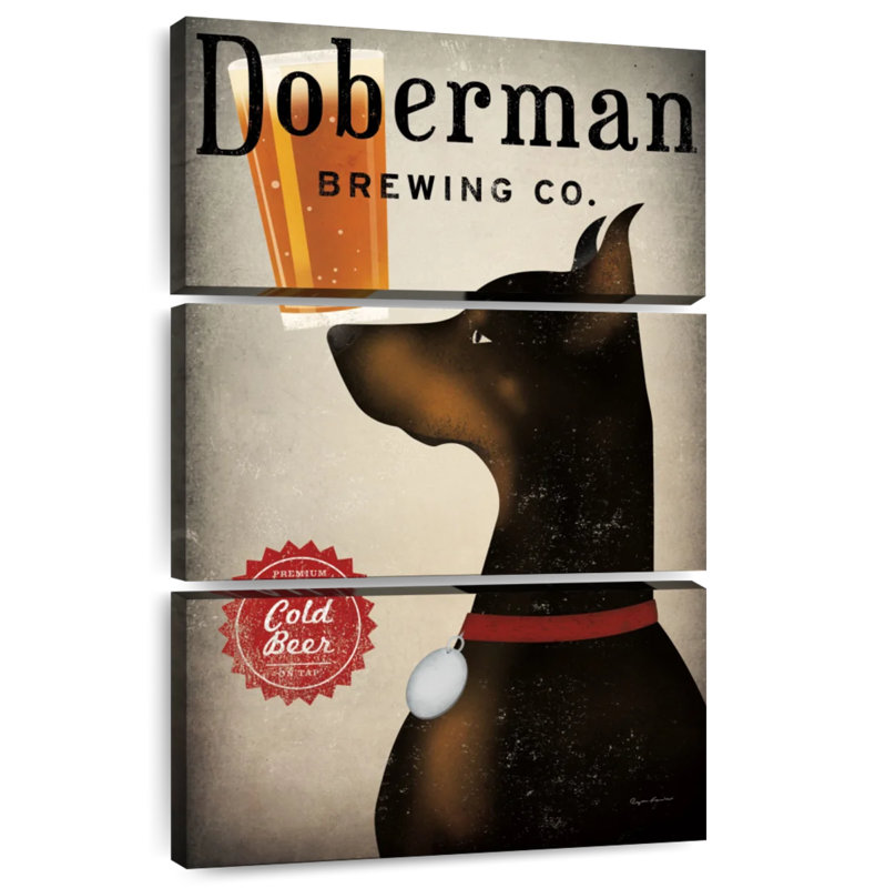 Brampt Doberman Brewing Company, H 74 po x l 48 po