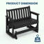 Fauteuil oscillant 48,6 po Adirondack-115734143