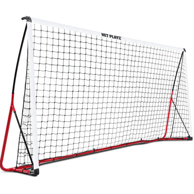 But de football portable 3,66 m x 1,83 m, filet à 45 plis, montage rapide, sac de transport