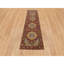 Tapis de couloir oriental rouge en laine noué à la main 2 pi 7 po x 10 pi C74F3B76CFC245B89A458CF2C269966E
