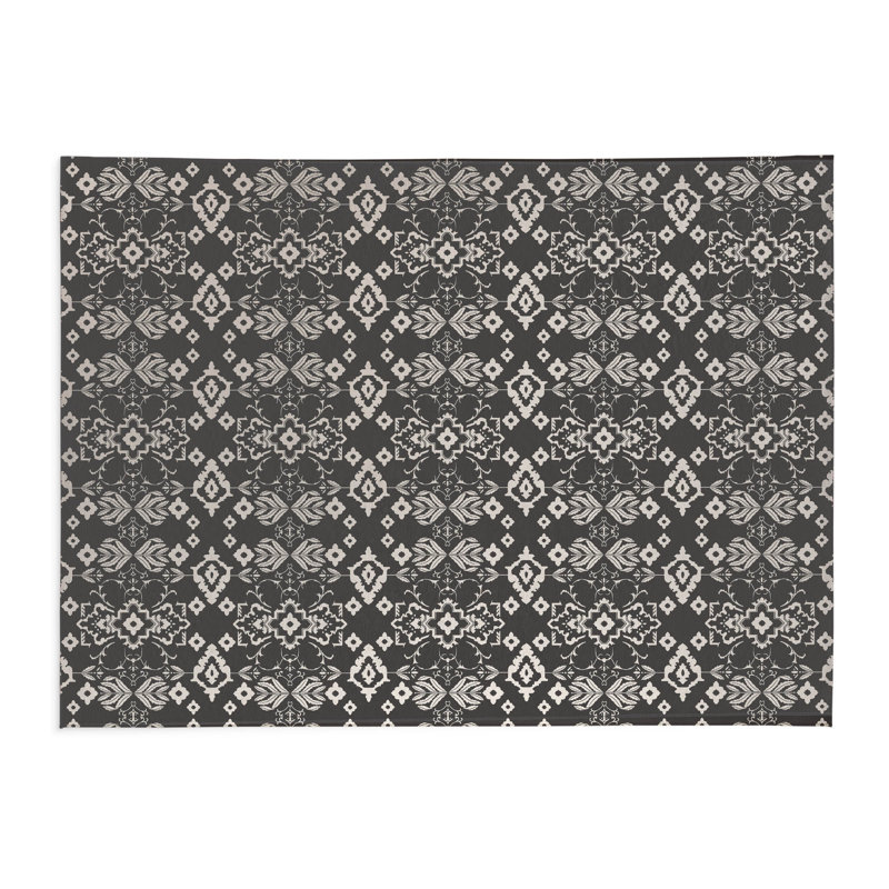 Tapis de cuisine antidérapant Block, Gris anthracite, Rectangulaire 2 pi x 3 pi