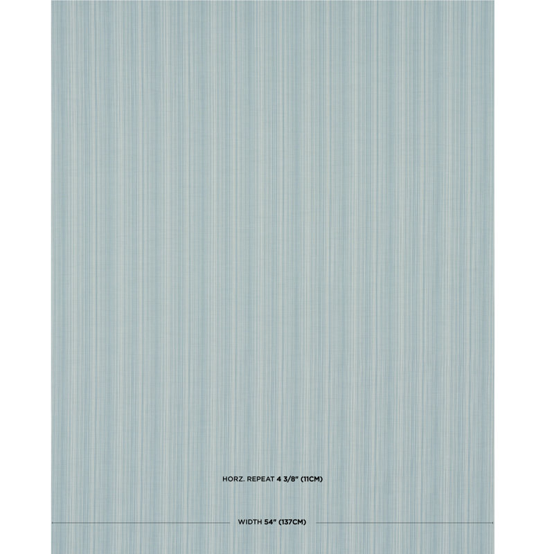 Mark D. Sikes - Tissu uni performant à rayures Gracie, Bleu porcelaine