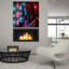 Art mural en verre épique «Calling Home 3» par Rey Klimt, 36 po x 36 po-116354431
