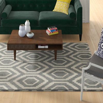 Tapis en laine touffeté à la main Deedie