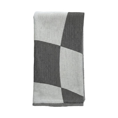 Black Desert Check Turkish Cotton Towel