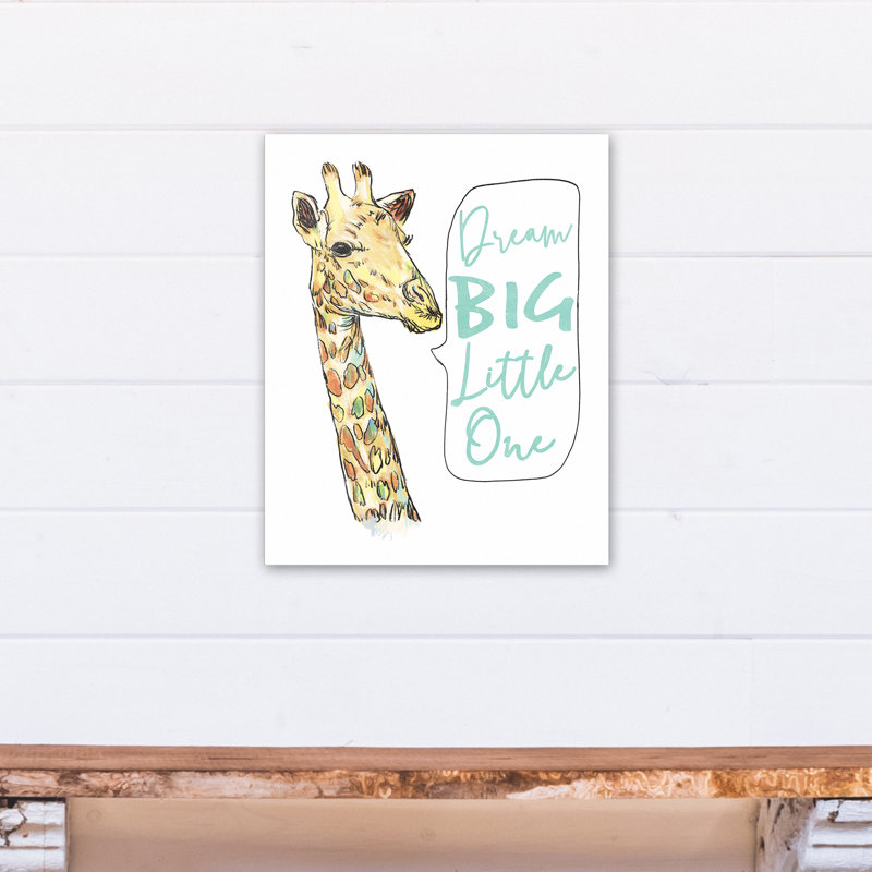 Art sur toile big little giraffe rêve Mersey