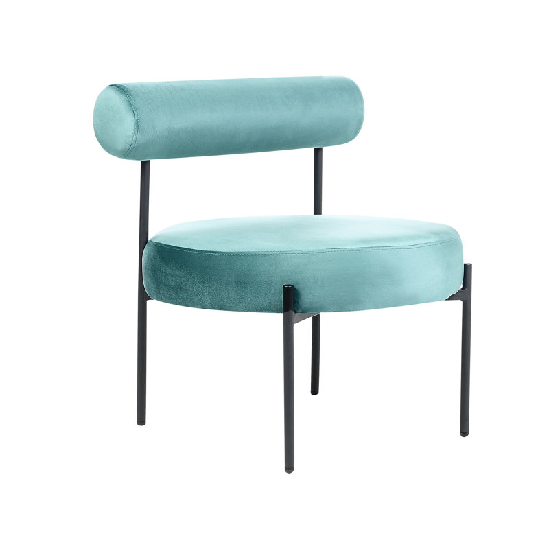 Mecosta 60cm Wide Tufted Polyester Side Chair, Green