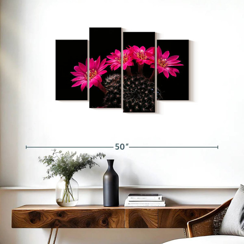Harnek Pink Cactus Flowers