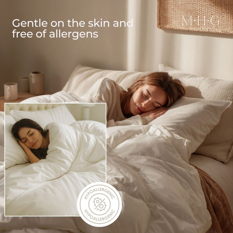 13.5 Tog Duck Feather & Duvet – Cotton Proof Cover Winter Warm Quilt - Single/Double/King/Super King, King