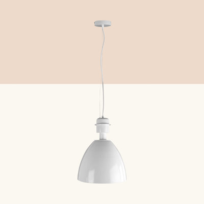 Leon 1 - Light White Dome Pendant