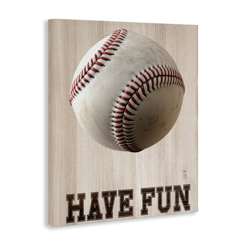 «Have Fun Baseball Canvas», conception par Marcus Prime, H 20 po x l 16 po