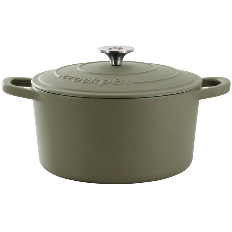 Cocotte en fonte émaillée Crockpot Artisan, Vert, 5 pintes
