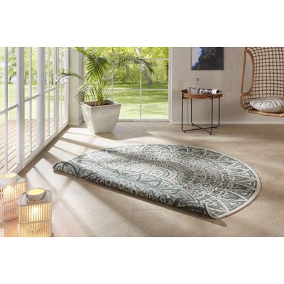 Lilja Flatweave Green Rug