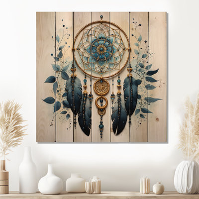 «Bilgin Dream Catcher Minimalist Serenity I» sur impression sur bois