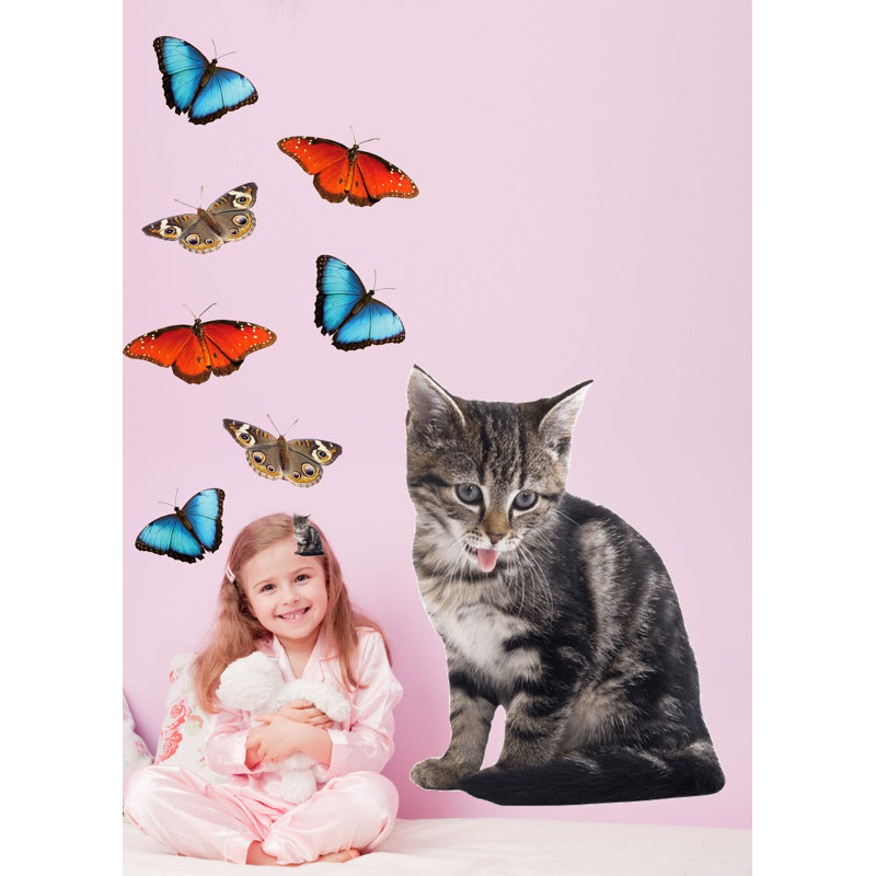 Adhésif décoratif chat III, H 36 po x l 26 po