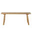 Banc brun en bois de manguier fabriqué à la main-1137944149