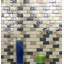 Carreau de mosaïque pour mur et piscine en verre texturé à bords droits de 1 po x 2 po Geo
