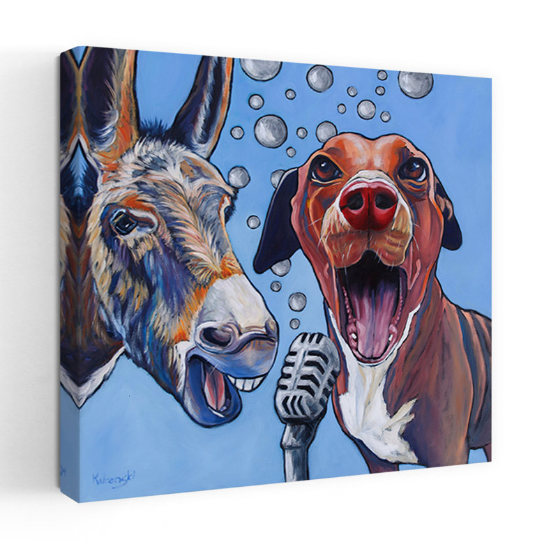 Harmony, art urbain contemporain pour chien, H 24 po x l 24 po