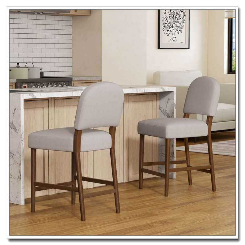Tabouret de bar 26 po, Gris clair