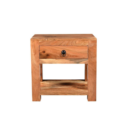 Thuringowa Solid Wood End Table with Storage