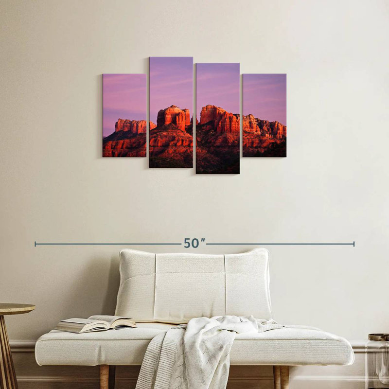 Keesha Cathedral Rock Red Sunset, 22" H x 36" W