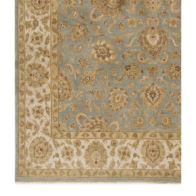 Dharma Oriental Area Rug in Light Blue/Ivory, Rectangle 10' x 14'
