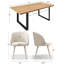 Ensemble de table de salle à manger rectangulaire 71 "avec fauteuils rembourrés-207252932