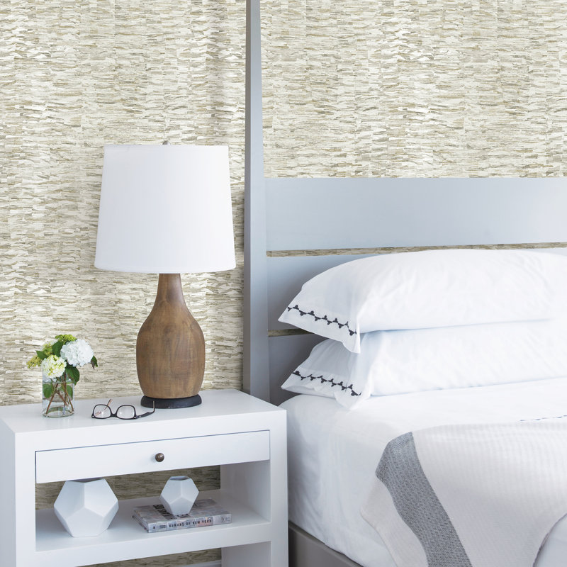 Rouleau de papier peint L 33 pi x l 20,5 po Kanopolis, Taupe