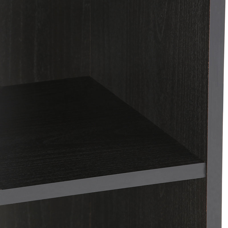 Kylee 3-Tier Open Shelf Bookcase, (3 Shelves) 80cm H x 60cm W x 24cm D, Americano