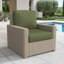Chaise d'extérieur Henri avec coussins Sunbrella-1288751352